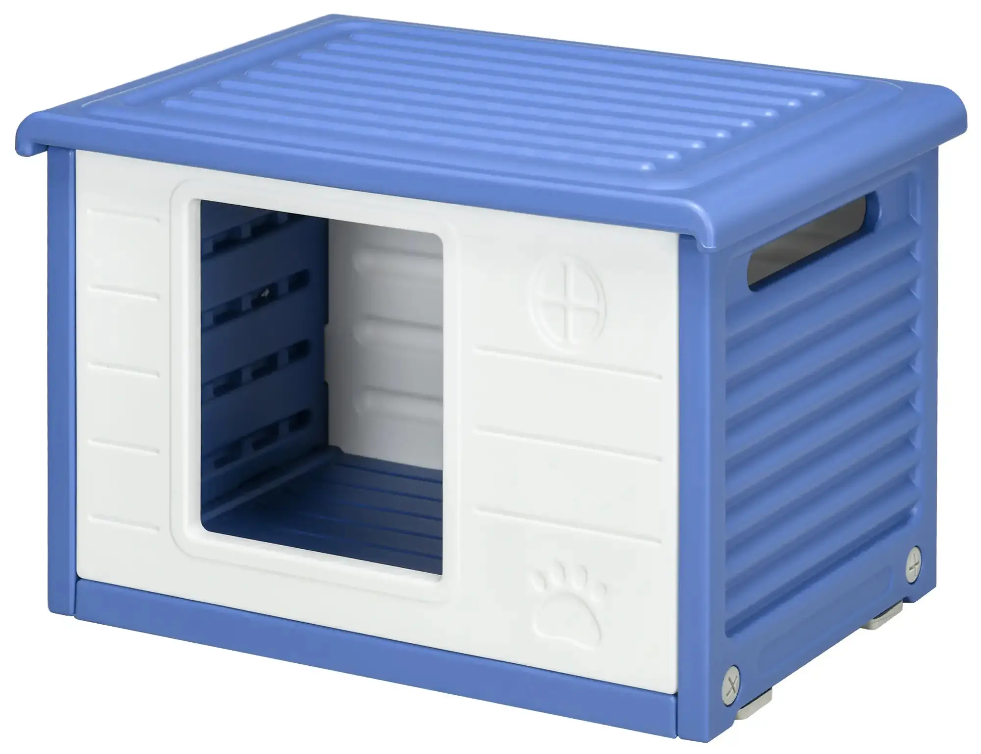 Casuta pentru caini PawHut D02-180V00BU (Blue/White) - 2