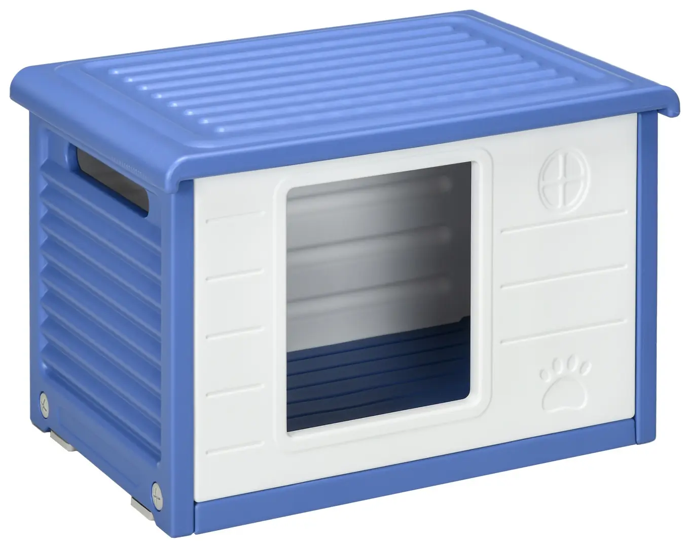 Casuta pentru caini PawHut D02-180V00BU (Blue/White)