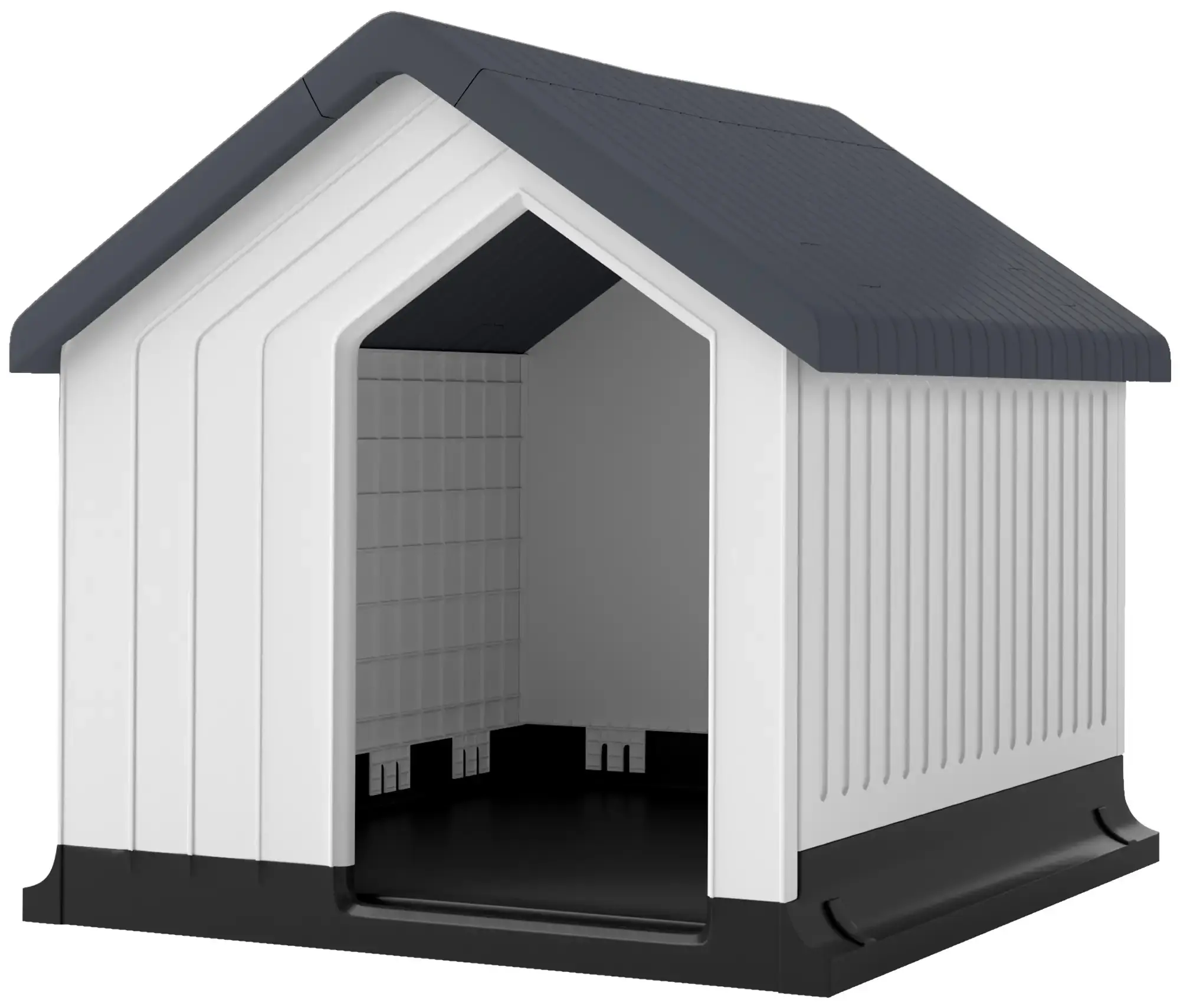 Домик для собак PawHut D02-195V00GY (Grey/White) - 2