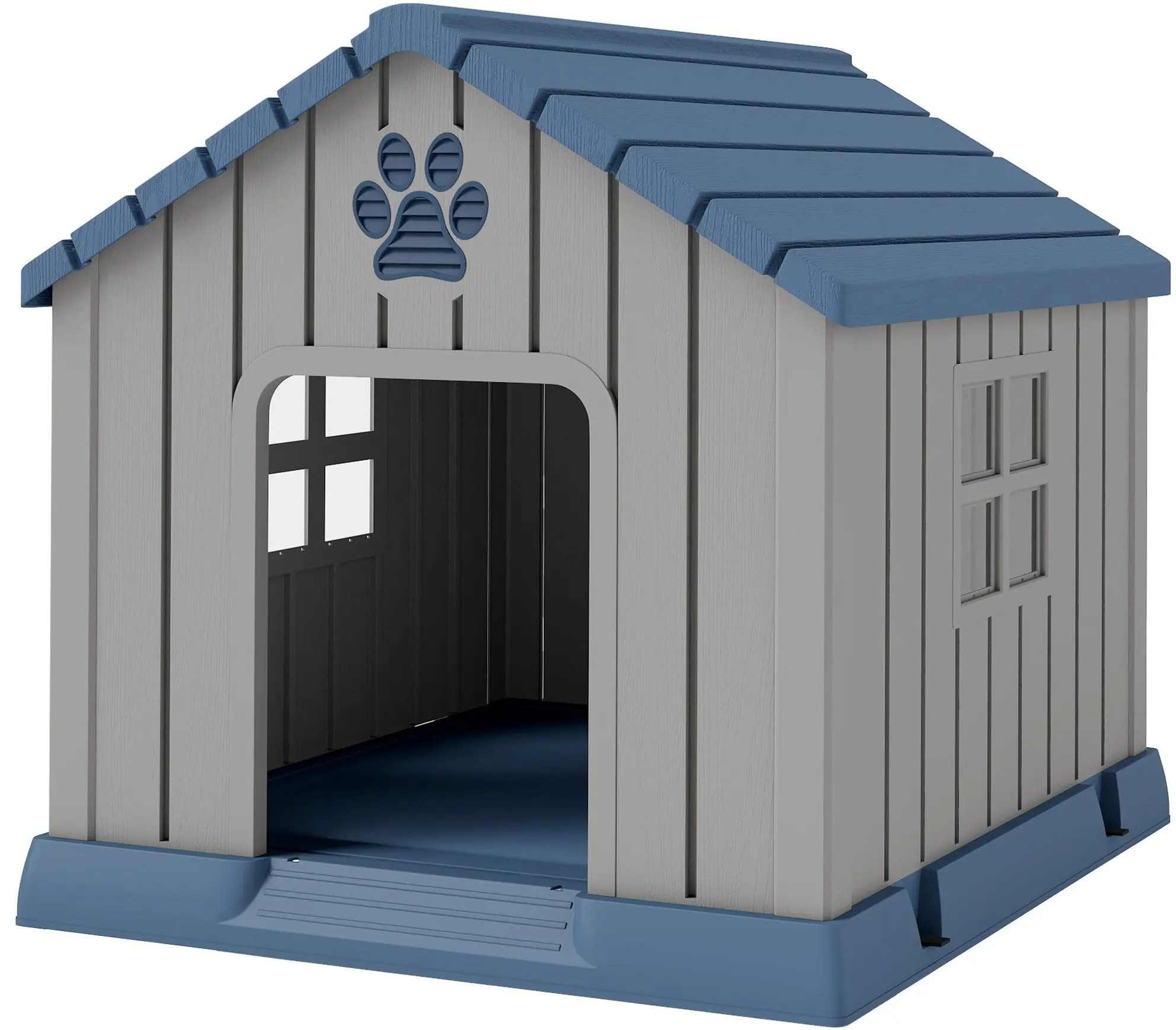 Домик для собак PawHut D02-247V00GY (Grey/Blue) - 2