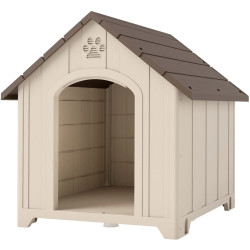 Casuta pentru caini PawHut D02-266V00BG 88x78x89 cm (Beige/Brown) Thumb