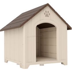 Домик для собак PawHut D02-266V01BG 102x94x103 cm (Beige/Brown)