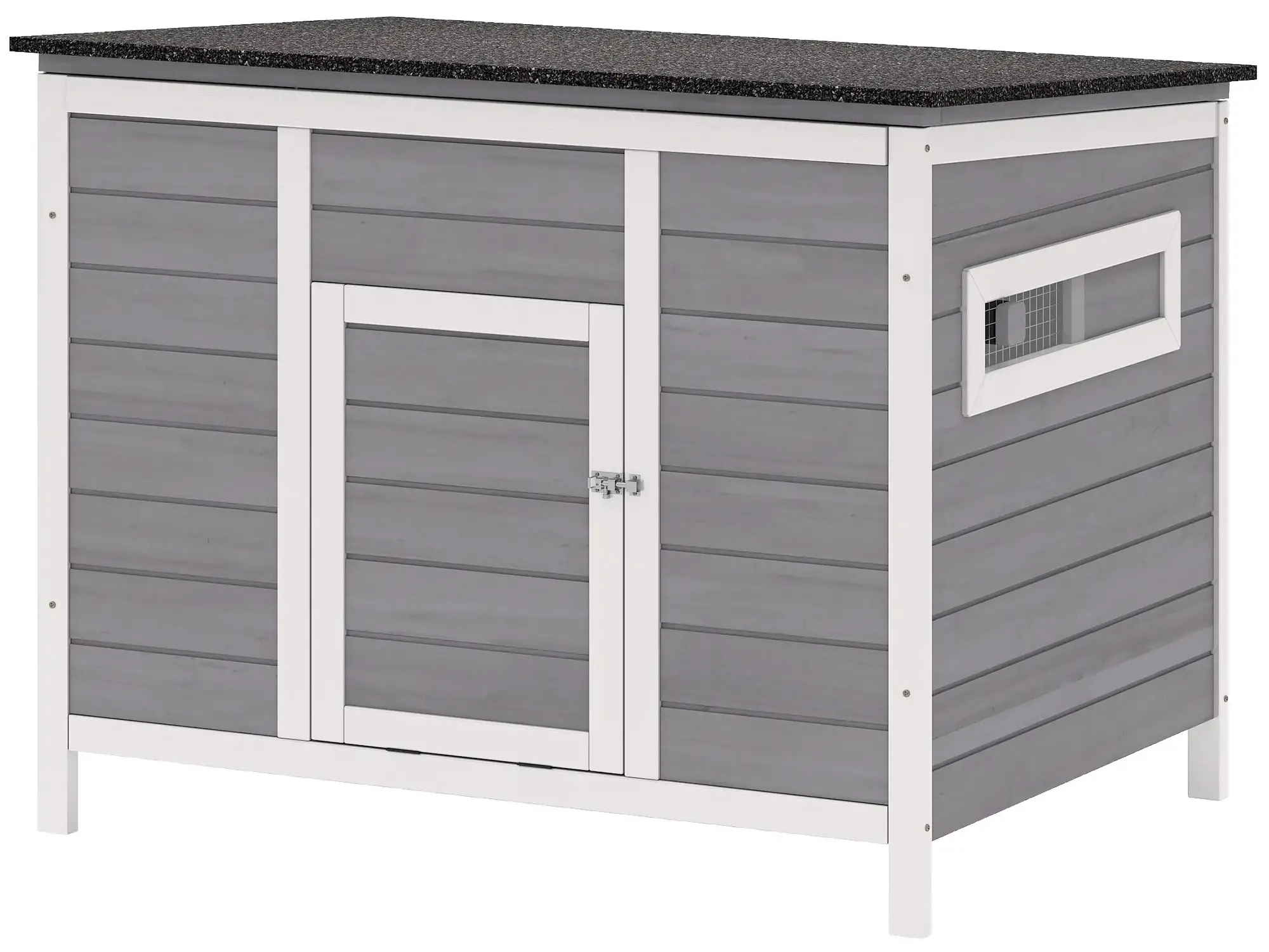 Casuta pentru rate PawHut D51-531V90GY (Grey) - 2