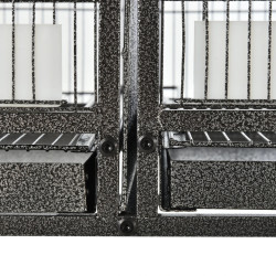 Двойная клетка для птиц PawHut D10-052 (Grey) Thumb