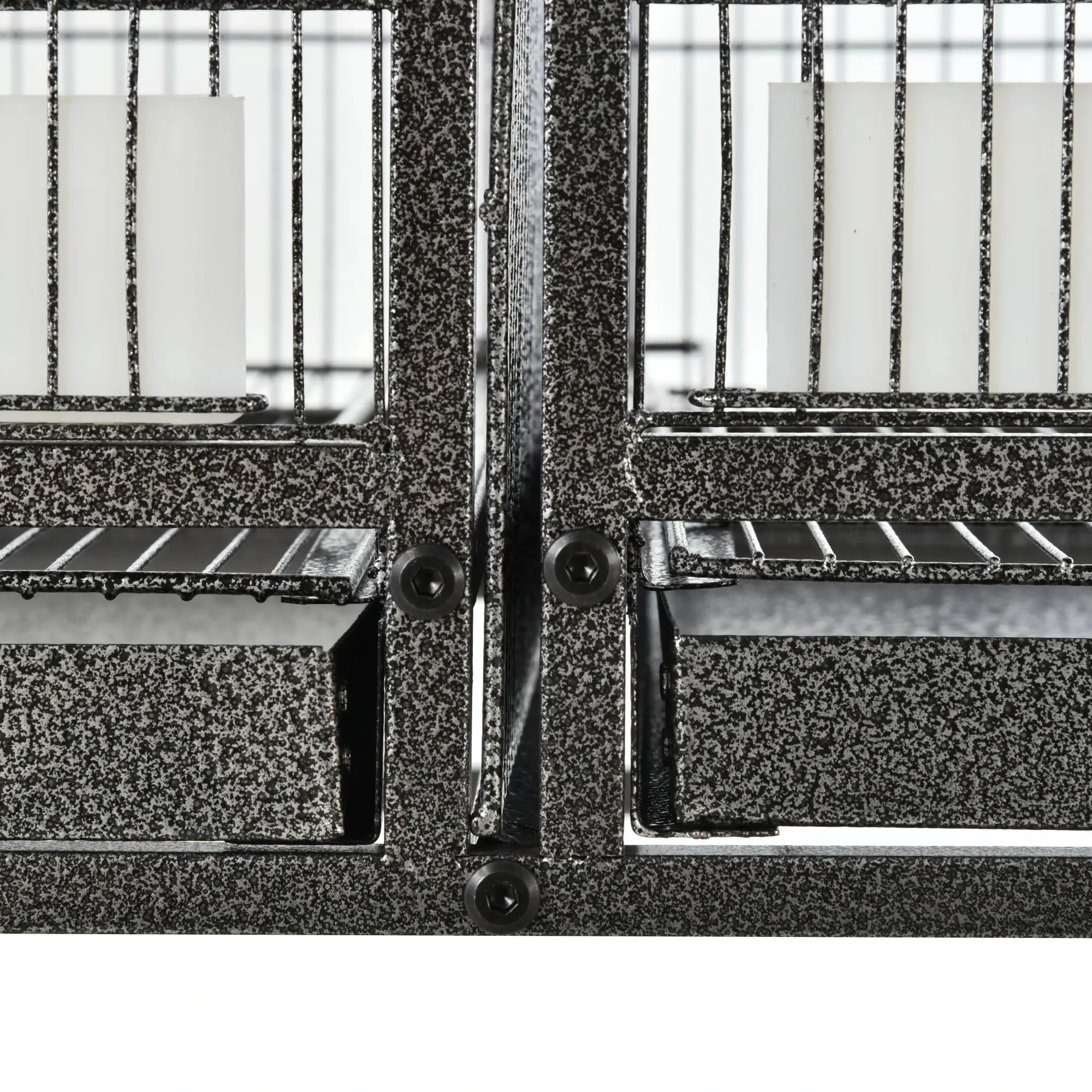 Двойная клетка для птиц PawHut D10-052 (Grey) - 5