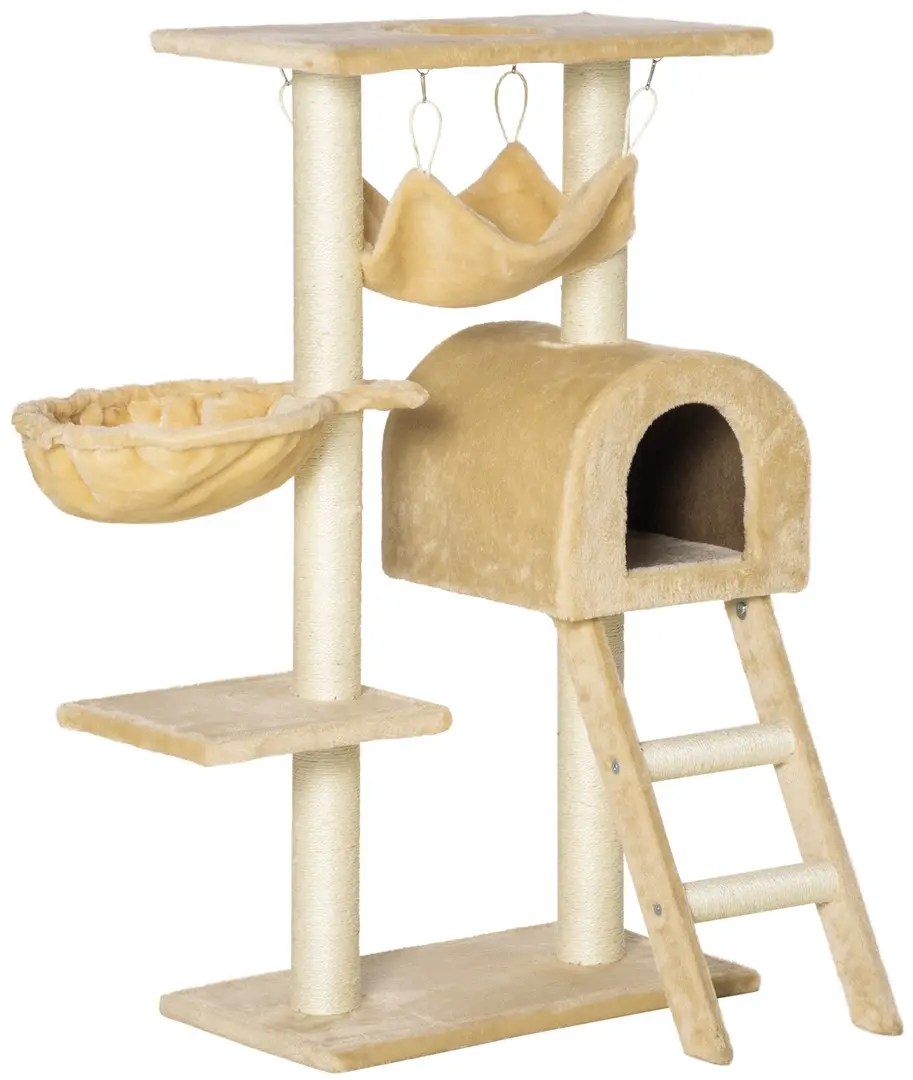 Ansamblu de joaca pentru pisici PawHut D30-064V01 (Beige)