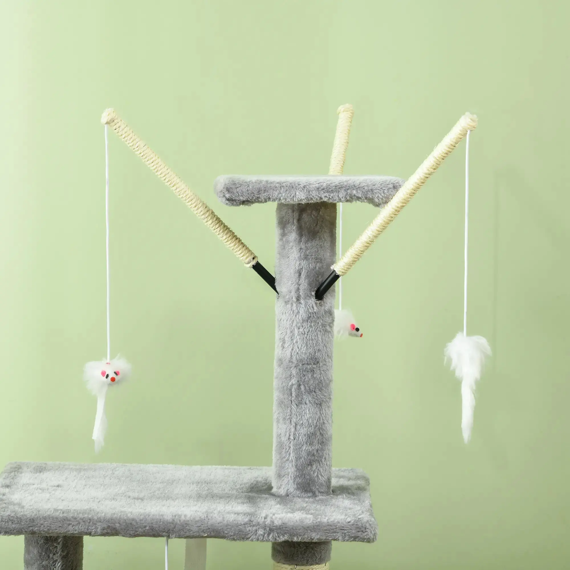 Игровой комплекс для кошек PawHut D30-166V00GY (Grey) - 6