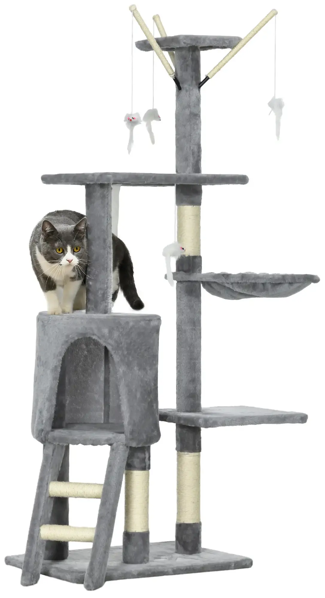 Игровой комплекс для кошек PawHut D30-166V00GY (Grey)