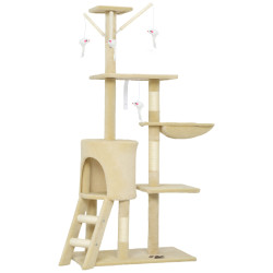Игровой комплекс для кошек PawHut D30-166V01BG (Beige) Thumb