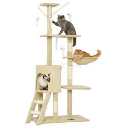 Игровой комплекс для кошек PawHut D30-166V01BG (Beige)