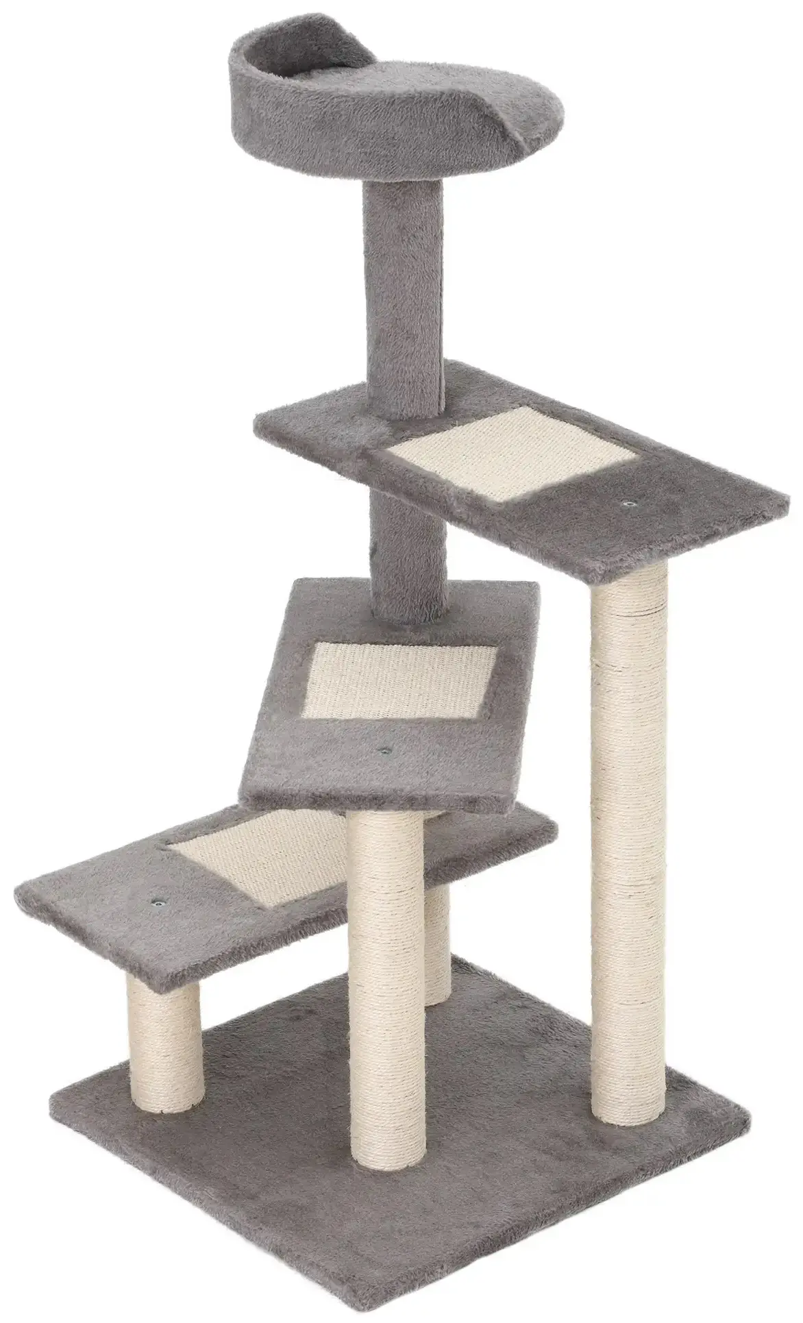 Ansamblu de joaca pentru pisici PawHut D30-183 (Grey/Beige) - 2