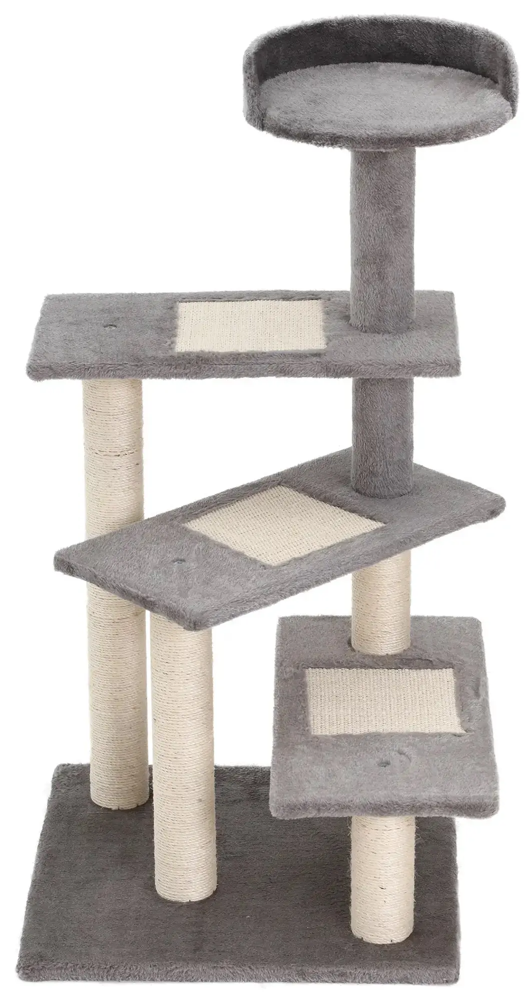 Ansamblu de joaca pentru pisici PawHut D30-183 (Grey/Beige) - 3