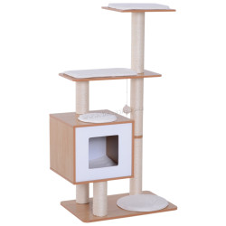 Игровой комплекс для кошек PawHut D30-204 (Natural/White)