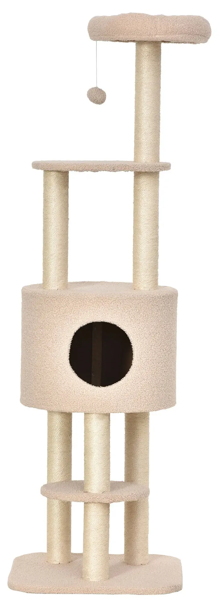 Игровой комплекс для кошек PawHut D30-271BG (Beige) - 2