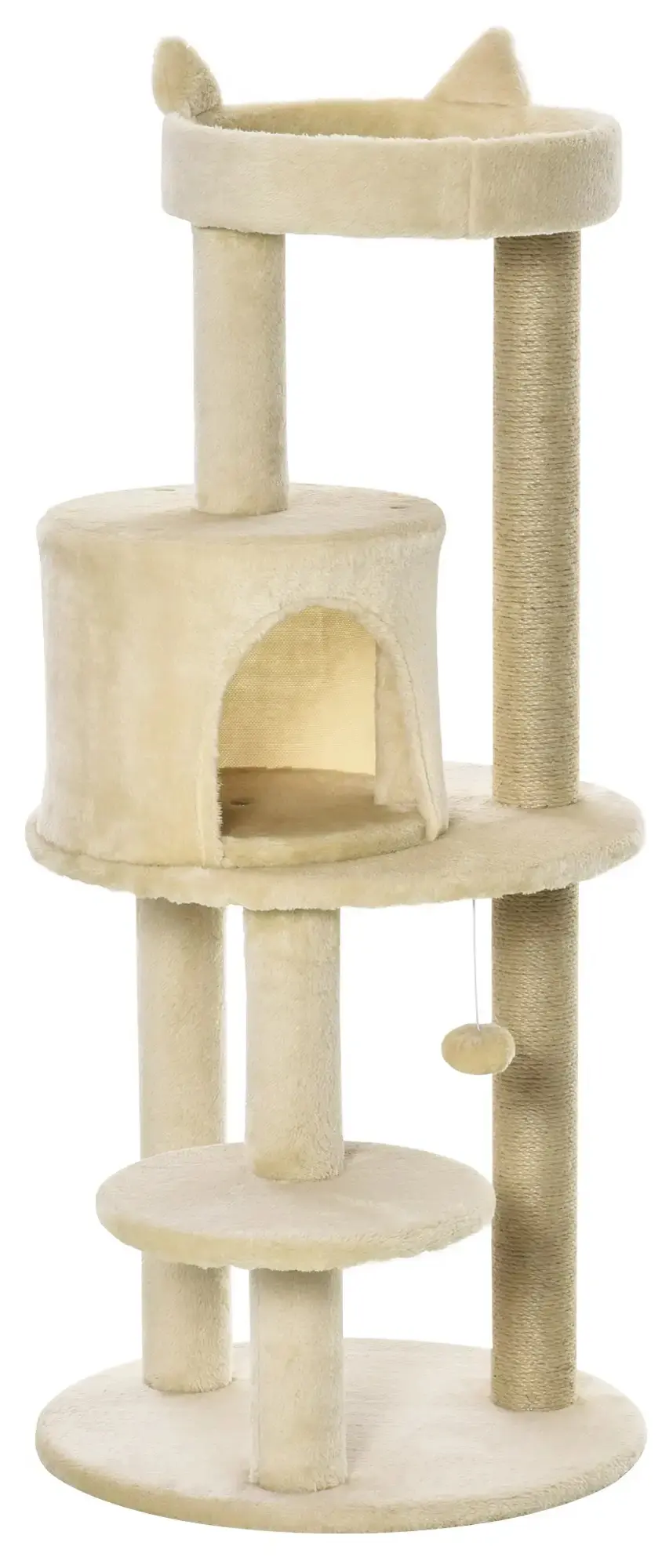 Ansamblu de joaca pentru pisici PawHut D30-274CW (Cream) - 2