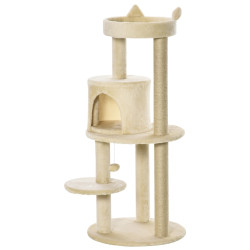 Ansamblu de joaca pentru pisici PawHut D30-274CW (Cream)