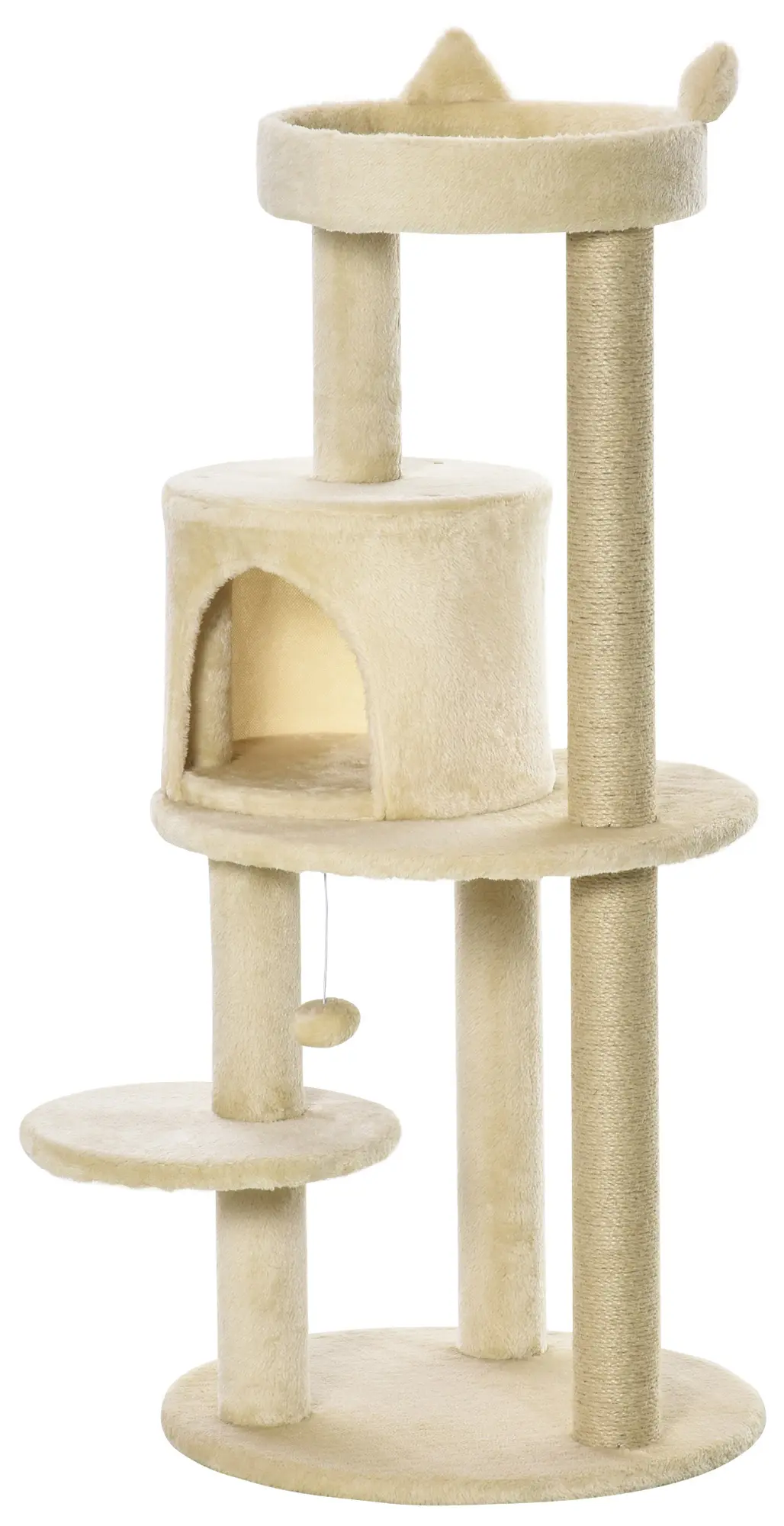 Ansamblu de joaca pentru pisici PawHut D30-274CW (Cream)