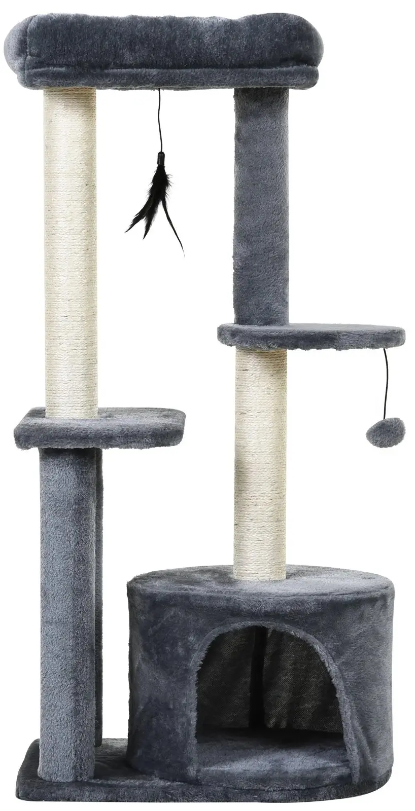 Игровой комплекс для кошек PawHut D30-279 (Dark Grey) - 2