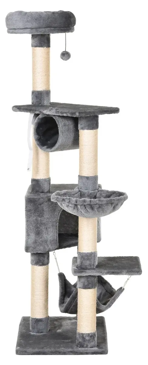 Игровой комплекс для кошек PawHut D30-280 (Grey) - 3