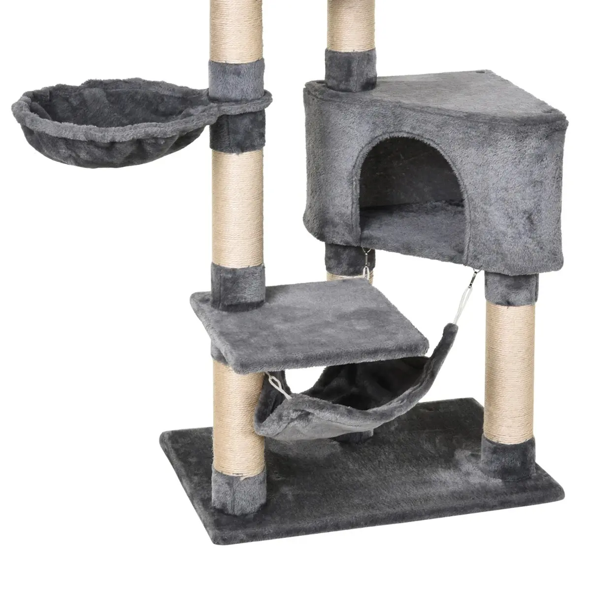 Игровой комплекс для кошек PawHut D30-280 (Grey) - 5