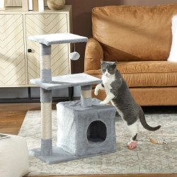 Ansamblu de joaca pentru pisici PawHut D30-285CG (Grey) Thumb