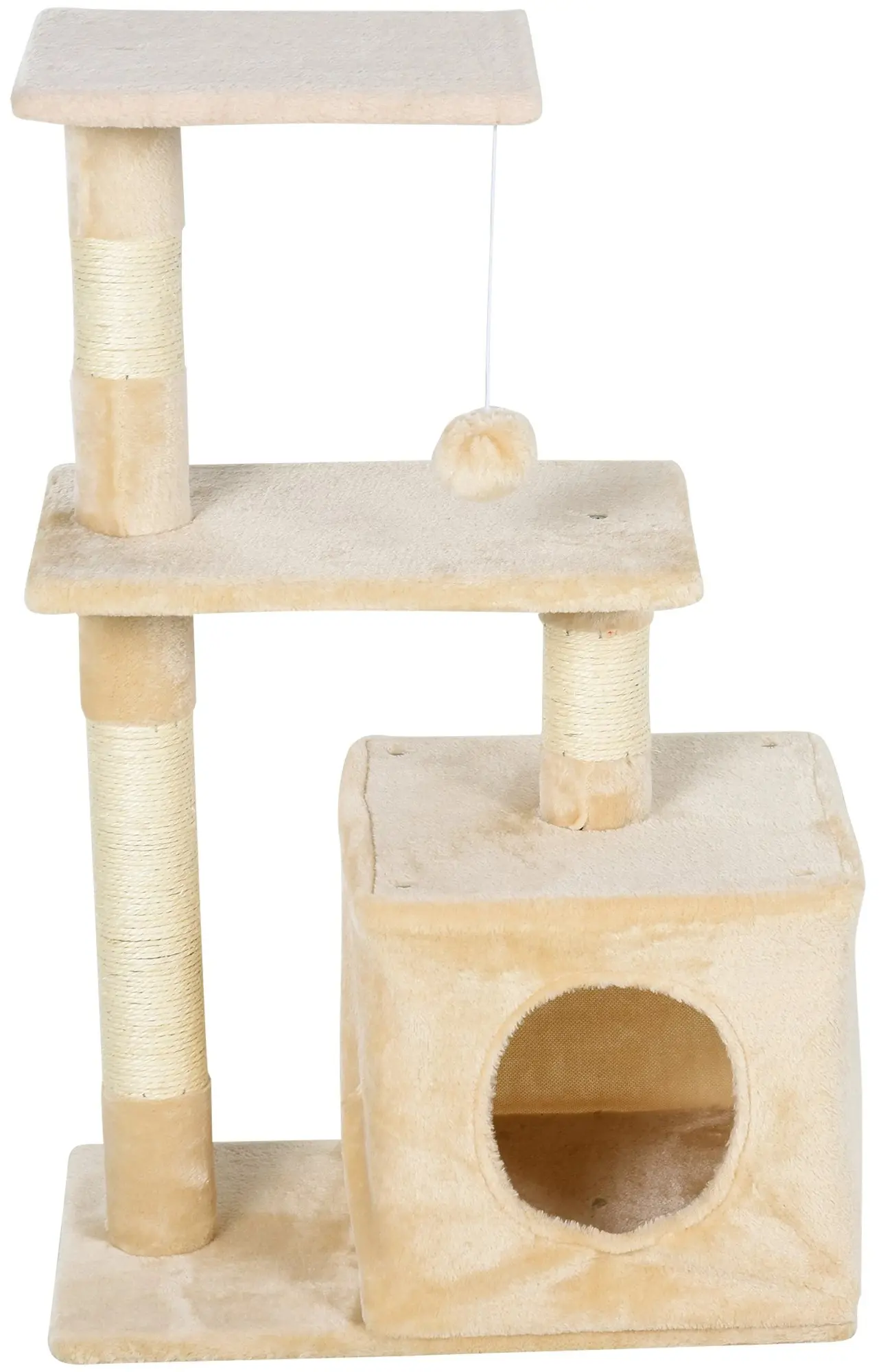 Ansamblu de joaca pentru pisici PawHut D30-285CW (Beige) - 2