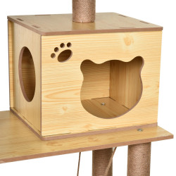 Игровой комплекс для кошек PawHut D30-287 (Natural/Beige) Thumb