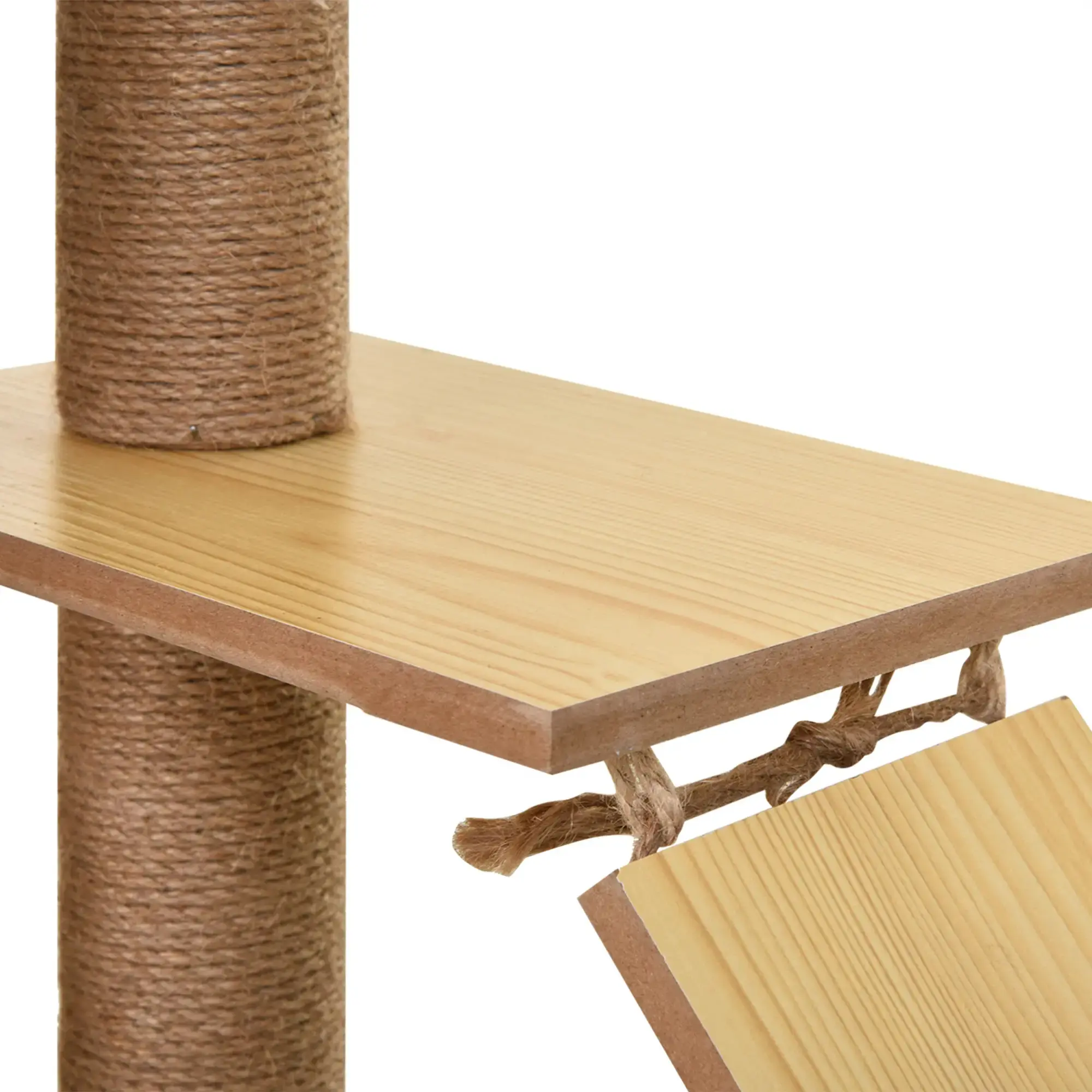 Игровой комплекс для кошек PawHut D30-287 (Natural/Beige) - 4