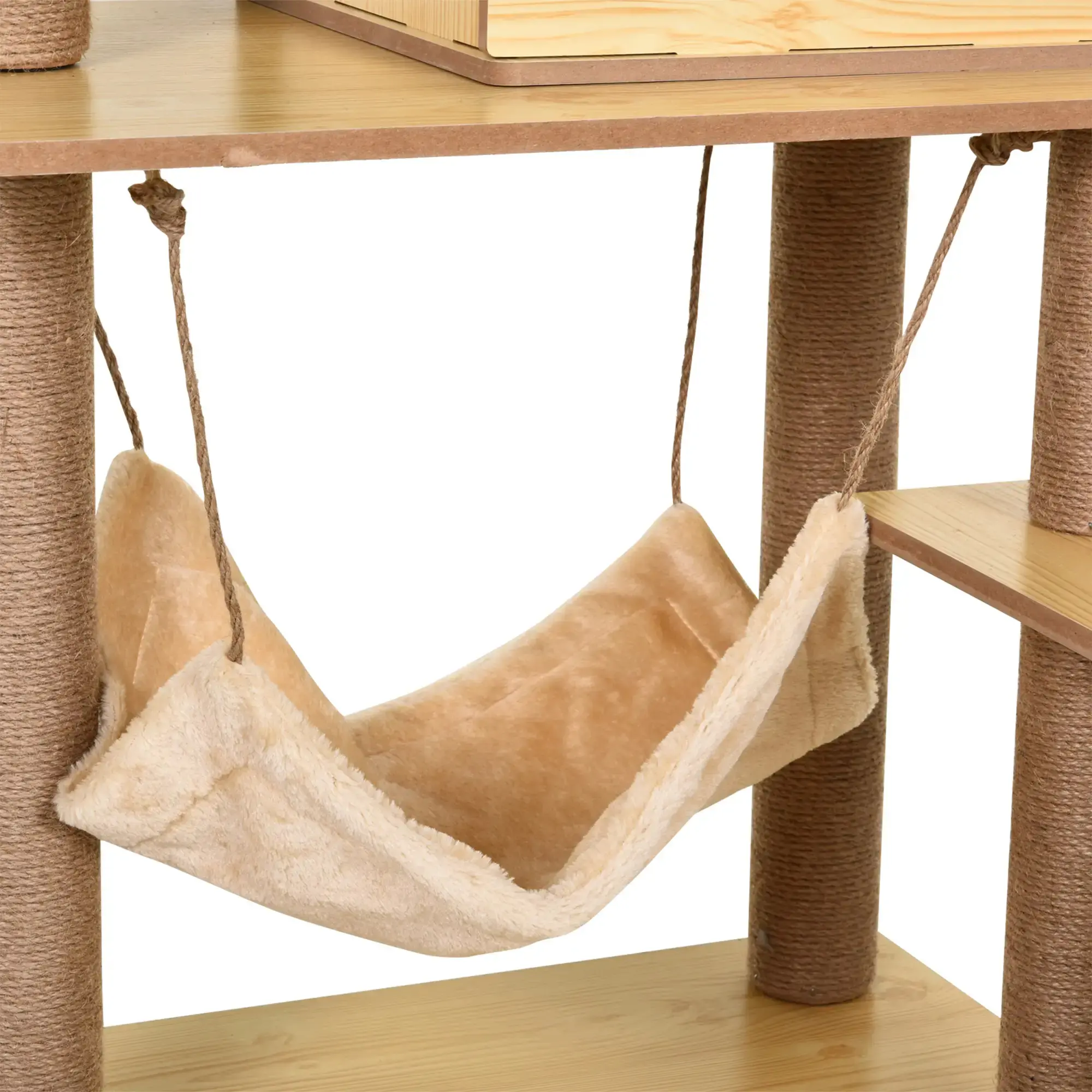 Игровой комплекс для кошек PawHut D30-287 (Natural/Beige) - 5