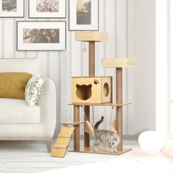 Игровой комплекс для кошек PawHut D30-287 (Natural/Beige) Thumb