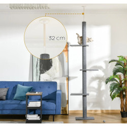 Ansamblu de joaca pentru pisici PawHut D30-296V02GY (Grey) Thumb