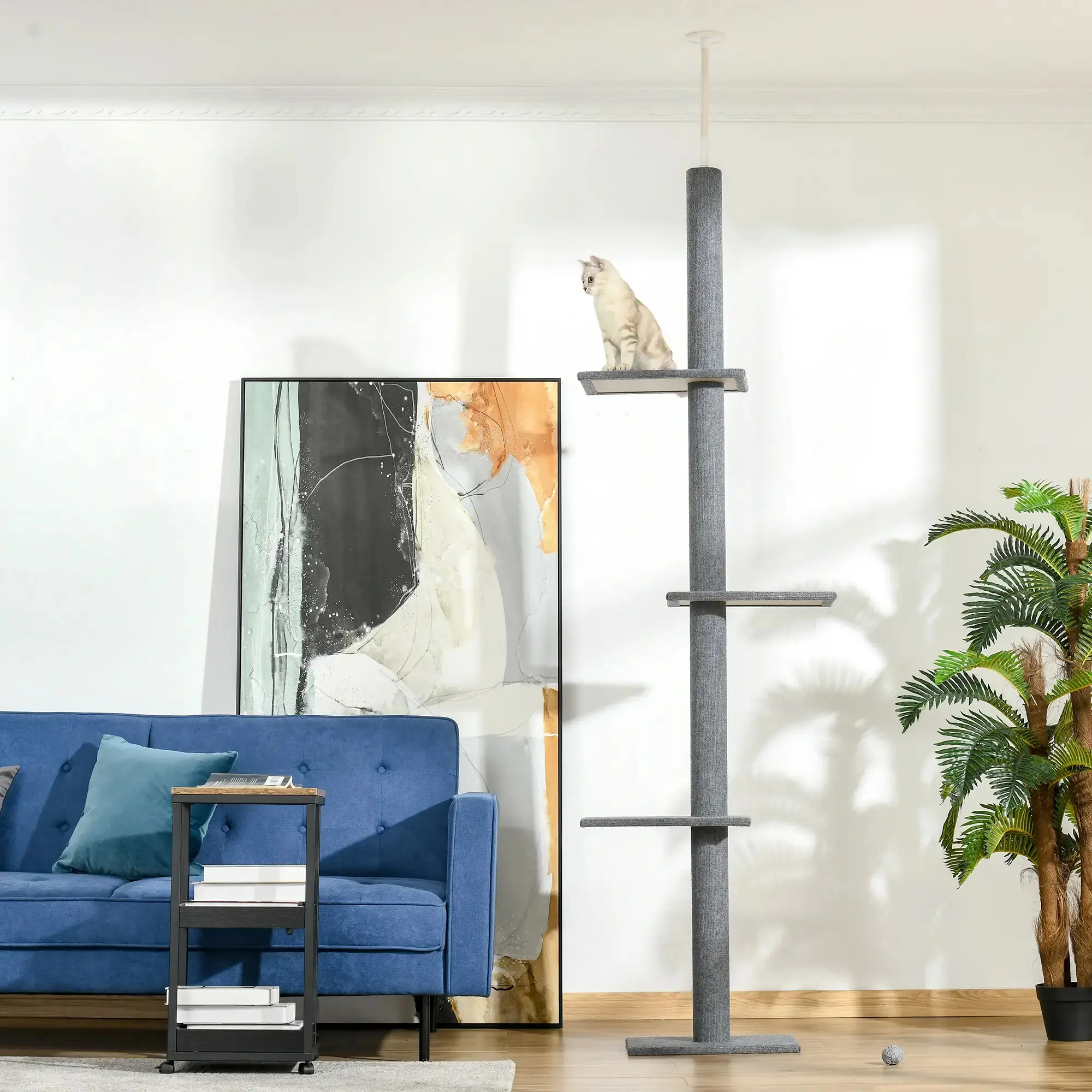 Ansamblu de joaca pentru pisici PawHut D30-296V02GY (Grey) - 7