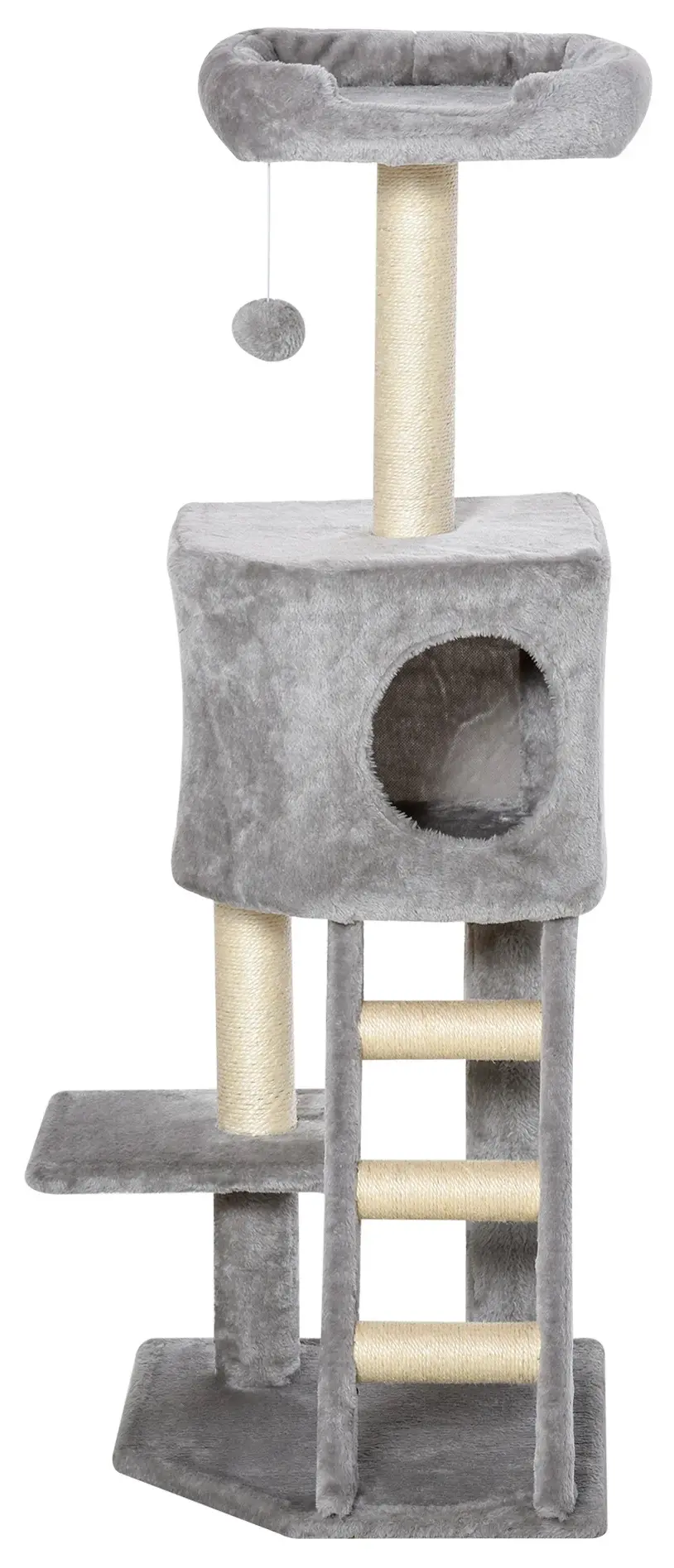 Ansamblu de joaca pentru pisici PawHut D30-349 (Light Grey) - 2