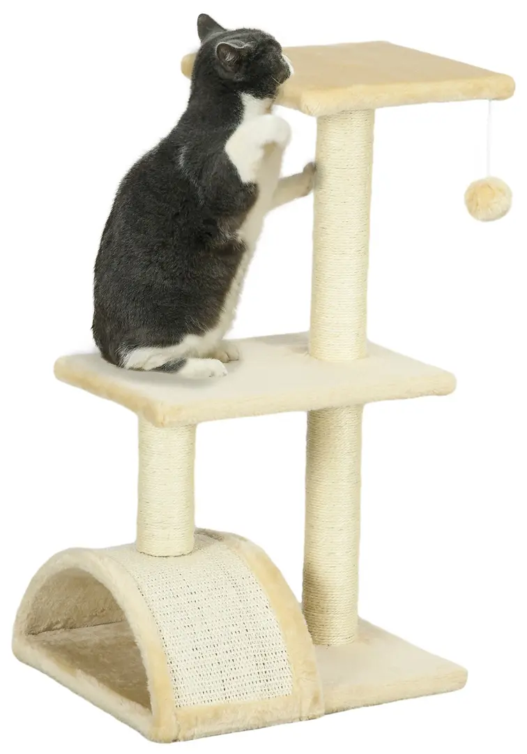 Игровой комплекс для кошек PawHut D30-351V00CW (Cream White)