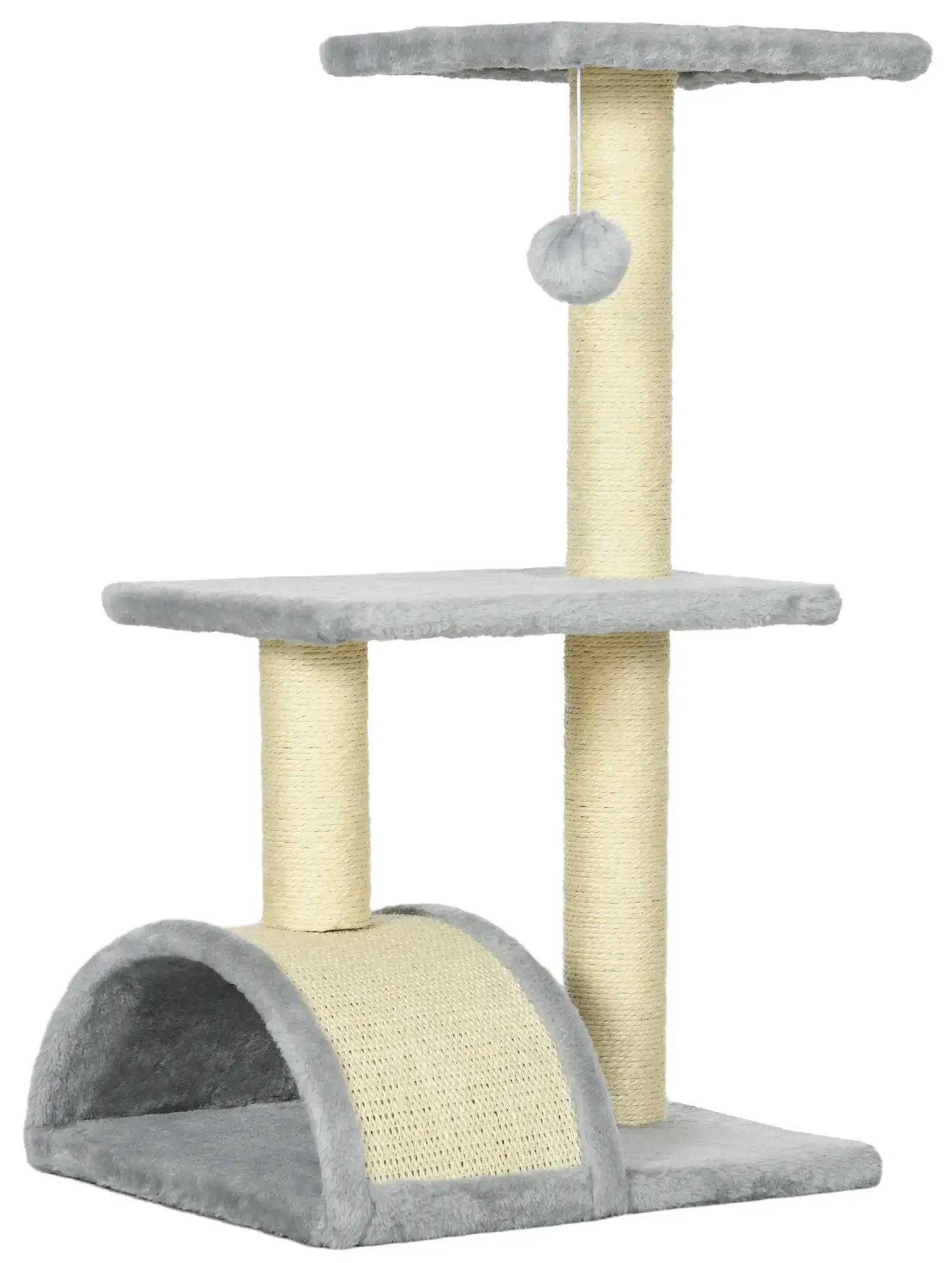 Ansamblu de joaca pentru pisici PawHut D30-351V00LG (Light Grey) - 2