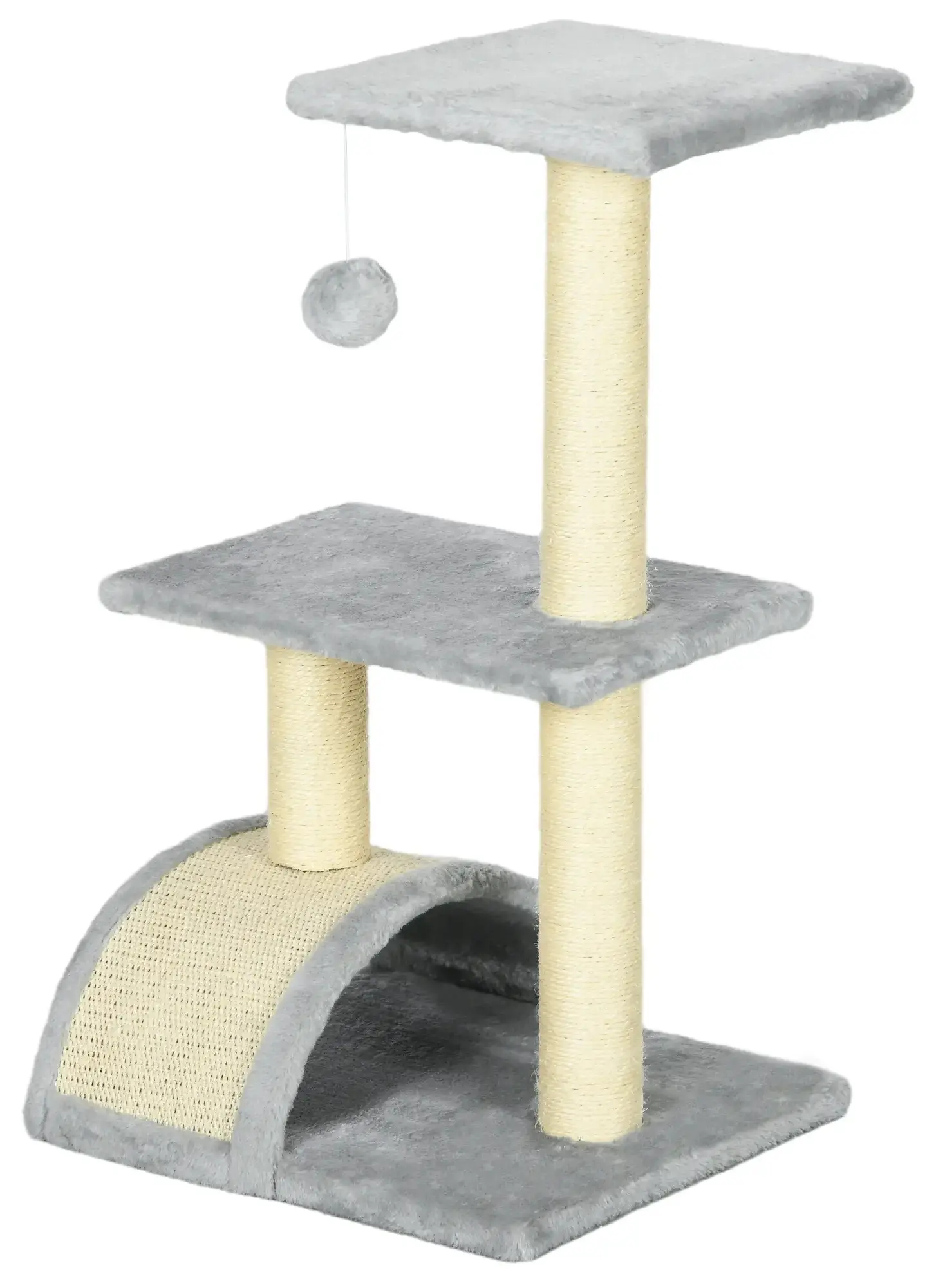 Ansamblu de joaca pentru pisici PawHut D30-351V00LG (Light Grey) - 3