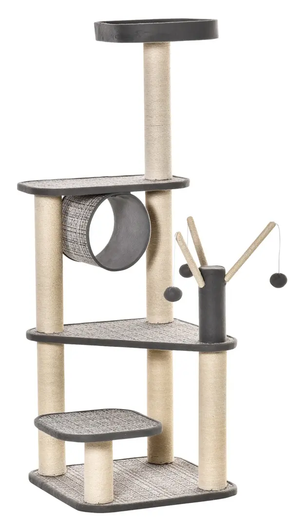 Игровой комплекс для кошек PawHut D30-425 (Grey/Beige)