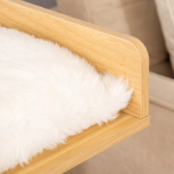 Ansamblu de joaca pentru pisici PawHut D30-435 (Oak/White) Thumb