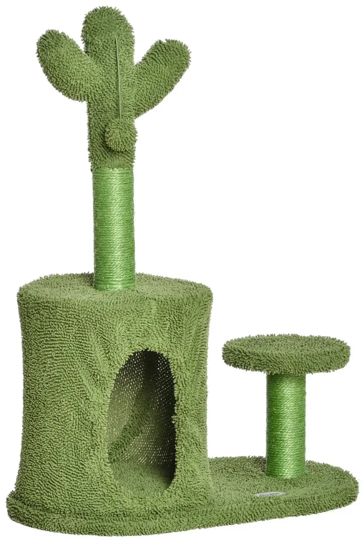 Ansamblu de joaca pentru pisici PawHut D30-450 (Green)