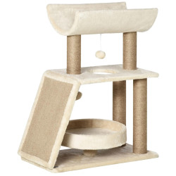 Игровой комплекс для кошек PawHut D30-481 (Beige/Brown) Thumb