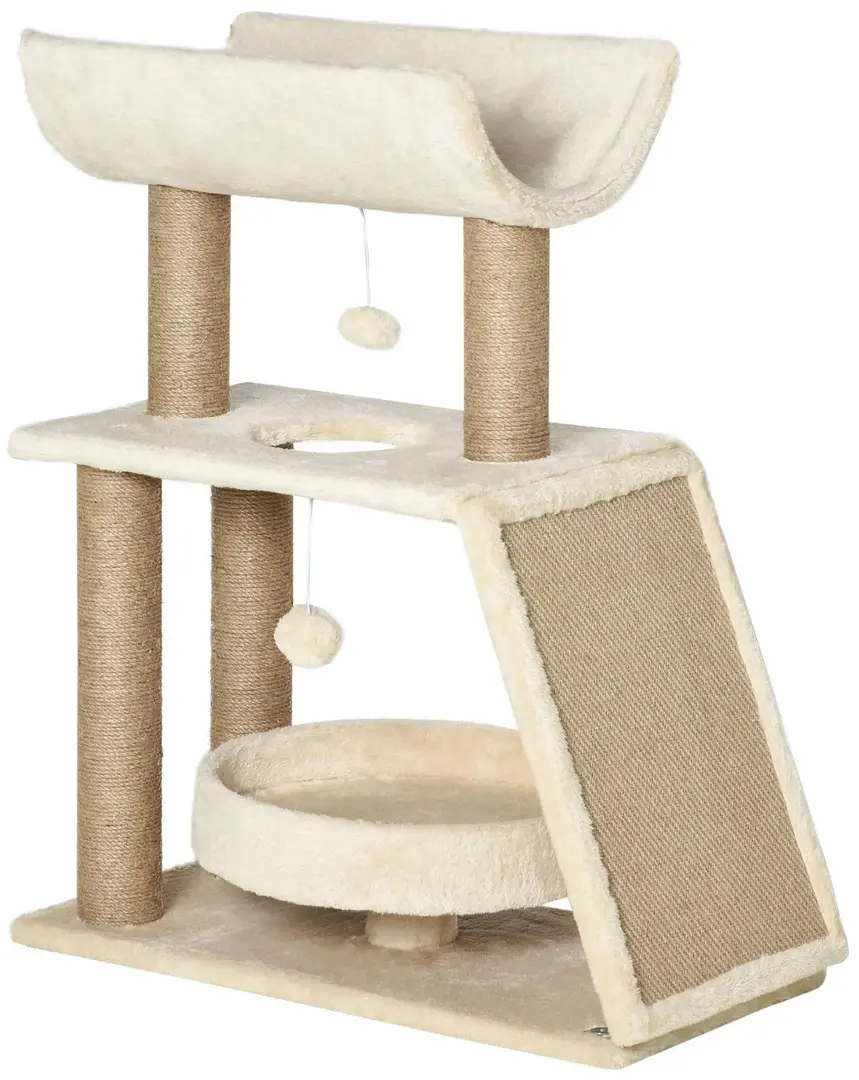 Игровой комплекс для кошек PawHut D30-481 (Beige/Brown)