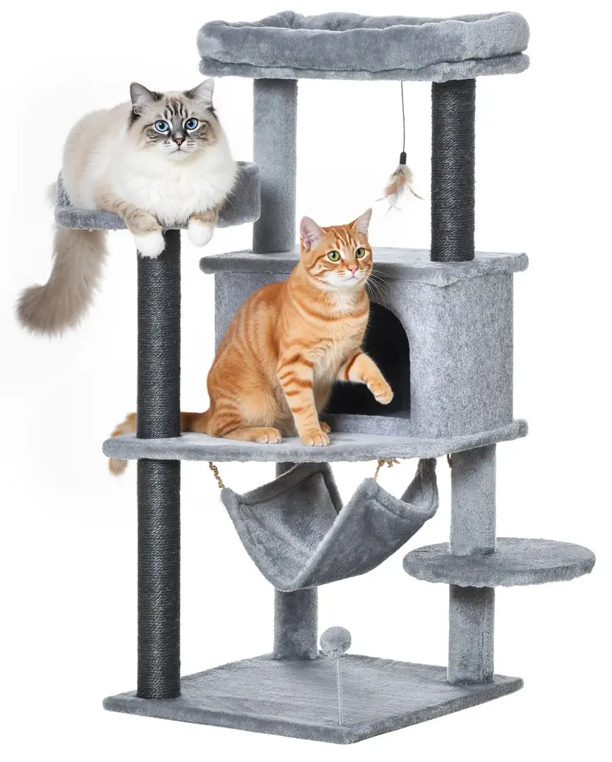 Игровой комплекс для кошек PawHut D30-487 (Grey)