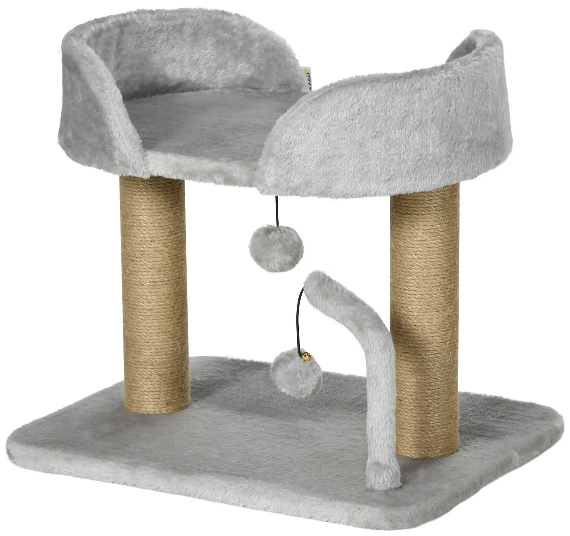 Ansamblu de joaca pentru pisici PawHut D30-607V00LG (Light Grey) - 2