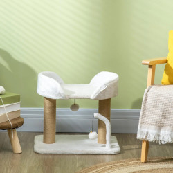 Ansamblu de joaca pentru pisici PawHut D30-607V00WT (White) Thumb