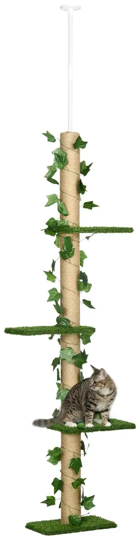 Игровой комплекс для кошек PawHut D30-612V00GN (Green/Natural)