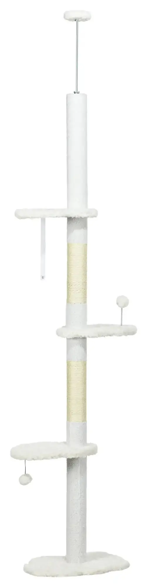 Игровой комплекс для кошек PawHut D30-716V00WT (White) - 2