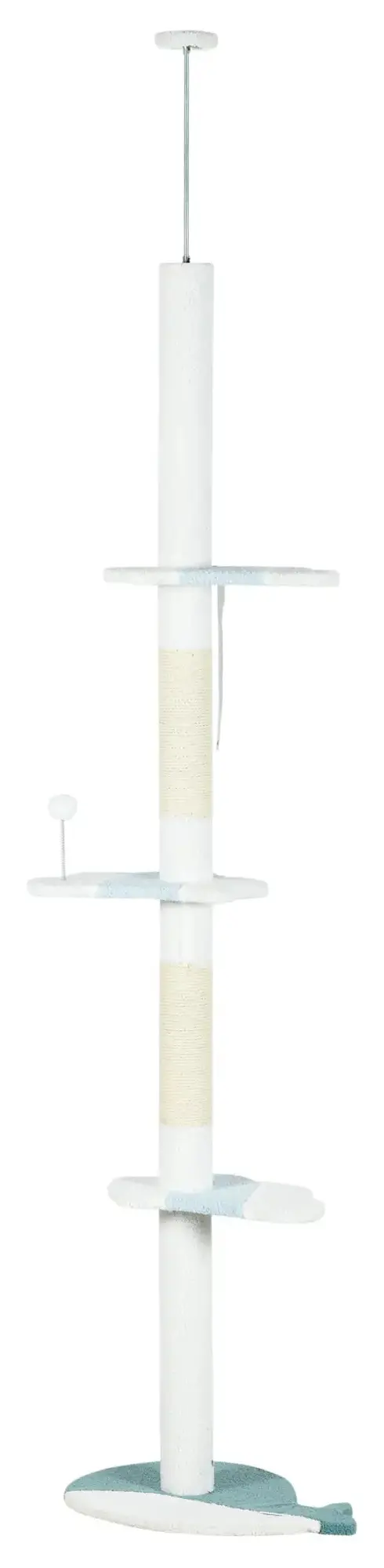 Игровой комплекс для кошек PawHut D30-717V00WT (White) - 2