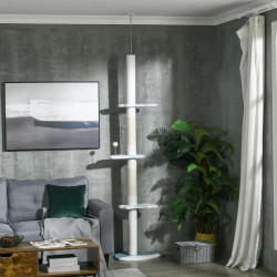 Игровой комплекс для кошек PawHut D30-717V00WT (White) Thumb