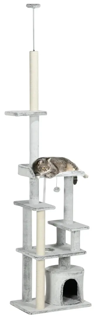 Игровой комплекс для кошек PawHut D30-719V00LG (Light Grey)