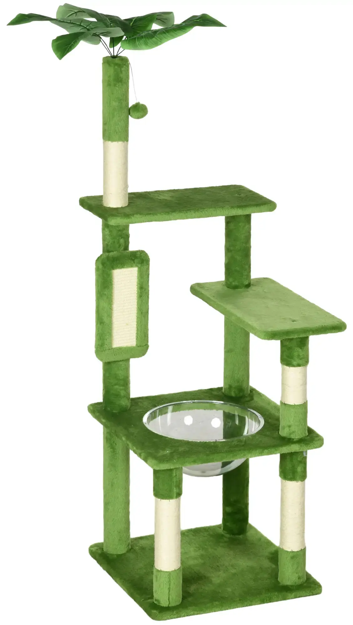 Ansamblu de joaca pentru pisici PawHut D30-734V00GN (Green) - 3